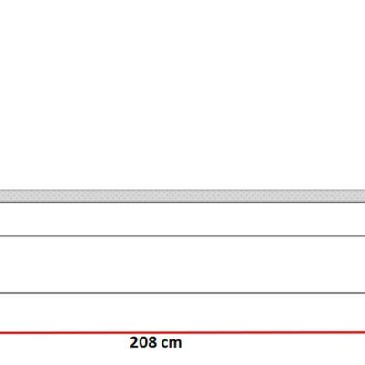 Kontinentálna posteľ 120x200 BENITA - sivá + topper ZDARMA