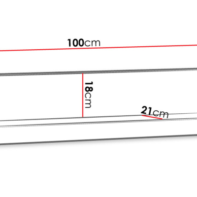 Obývacia zostava s pohovkou a LED osvetlením ALBANY 5 - matná biela / dub san remo / hnedá