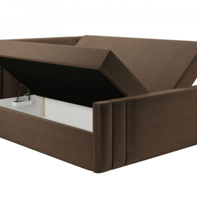 Boxspringová posteľ CELESTA - 160x200, šedá + topper ZDARMA