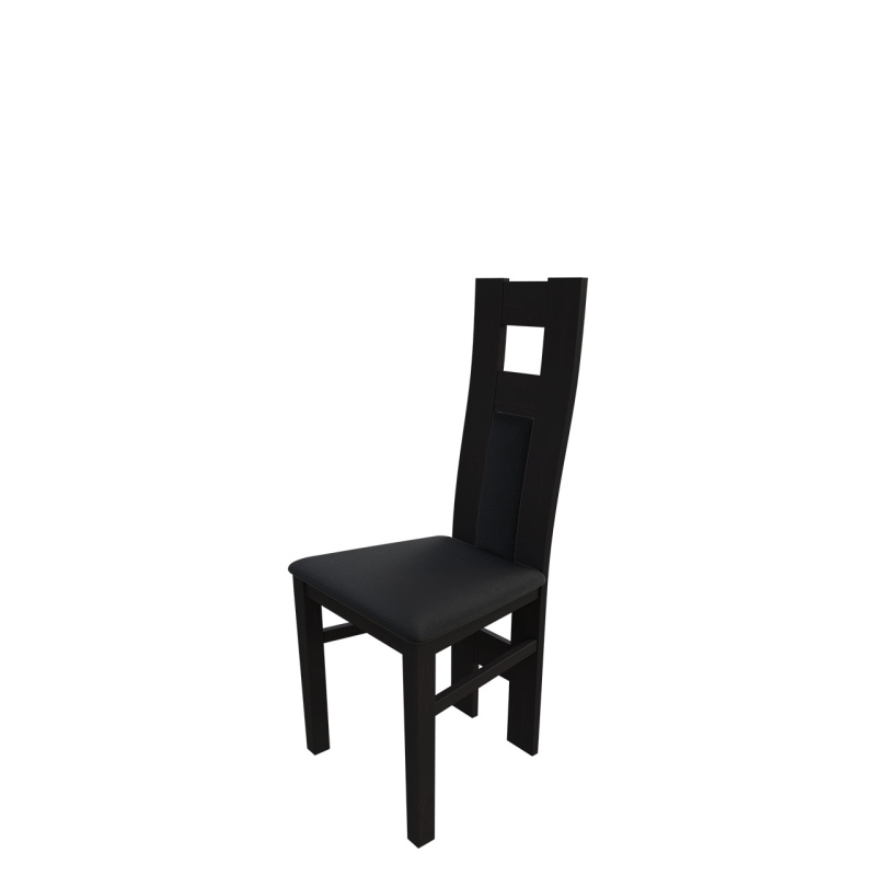 Jedálenská stolička MOVILE 20 - wenge / čierna ekokoža