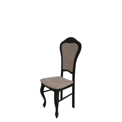 Čalúnená jedálenská stolička MOVILE 11 - wenge / hnedá