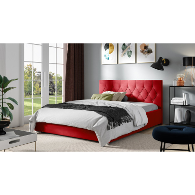 Manželská posteľ TIBOR - 160x200, červená 