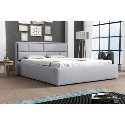 Jednolôžková posteľ s roštom 120x200 IVENDORF 2 - svetlá šedá