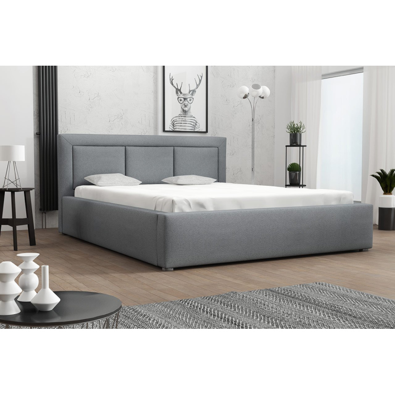 Jednolôžková posteľ s roštom 120x200 GOSTORF 3 - svetlá šedá