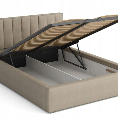 Jednolôžková posteľ s úložným priestorom a roštom 120x200 TARNEWITZ 2 - šedá 2