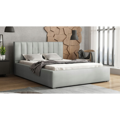 Manželská posteľ s roštom 180x200 TARNEWITZ 2 - svetlá šedá