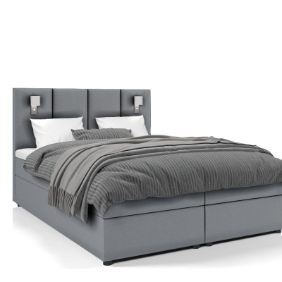 Americká posteľ ANDY - 120x200, tmavo šedá