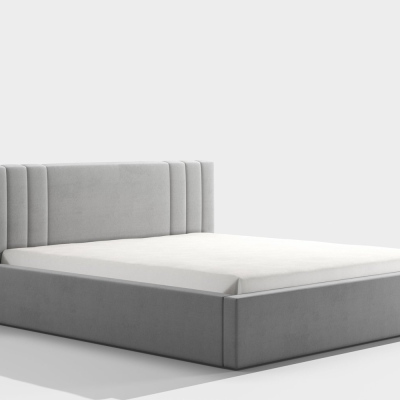 Manželská posteľ s úložným priestorom KATLIN - 180x200, béžová