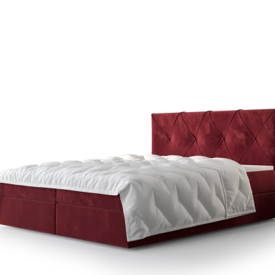 Hotelová posteľ LILIEN - 160x200, červená