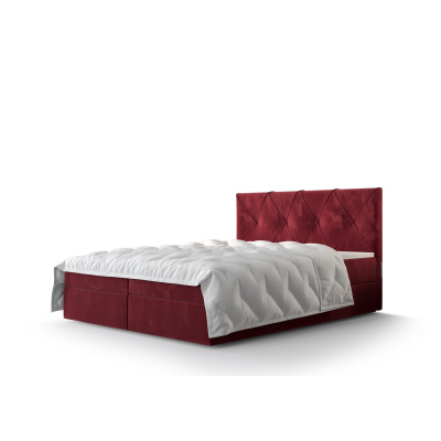 Hotelová posteľ LILIEN - 160x200, červená