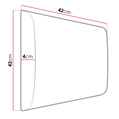 Nábytok do chodby s čalúnenými panelmi 42x42 SELAND 7 - biely / čierna ekokoža