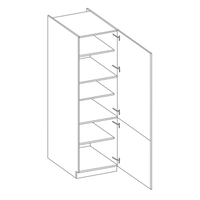 Potravinová skriňa LAJLA - šírka 60 cm, biela