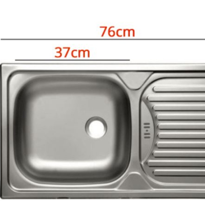 Kuchyňa 260/260 cm ROU - dub sonoma / nubian + drez ZDARMA