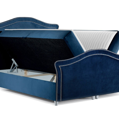 Kontinentálna jednolôžková posteľ 120x200 VARIEL 2 - hnedá 1 + topper ZDARMA