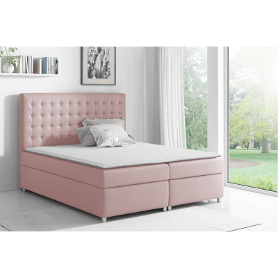 Hotelová manželská posteľ 180x200 SARITA - ružová + topper ZDARMA