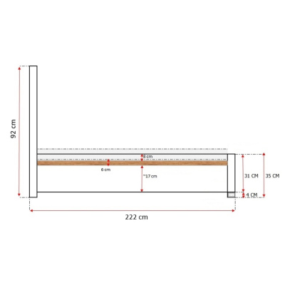 Elegantná čalúnená posteľ Champ 200x200, modrá