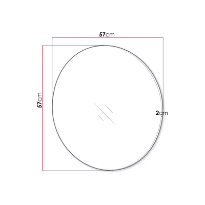 Nástenné okrúhle zrkadlo VENTANA