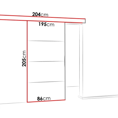 Posuvné interiérové dvere VIGRA 2 - 80 cm, dub sonoma