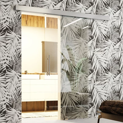 Interiérové posuvné sklenené dvere MARISOL 1 - 100 cm, číre