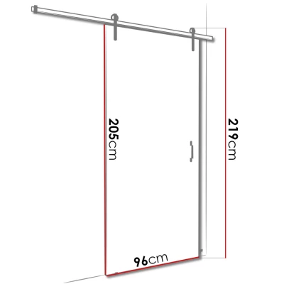 Posuvné interiérové dvere XAVIER 2 - 90 cm, čierne / antracitové