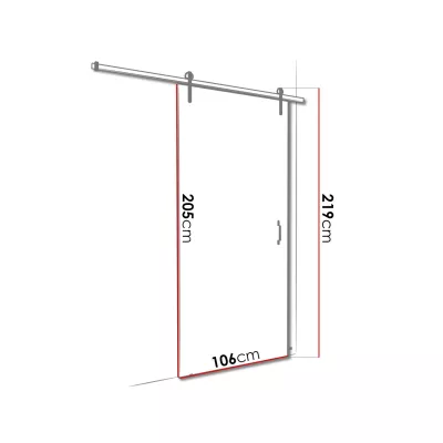 Posuvné interiérové dvere XAVIER 2 - 100 cm, čierne / jaseň tmavý