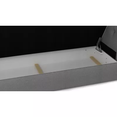 Boxspringová posteľ s úložným priestorom PIERROT COMFORT - 140x200, biela / čierna