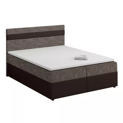 Boxspringová posteľ s úložným priestorom SISI COMFORT - 180x200, béžová / hnedá