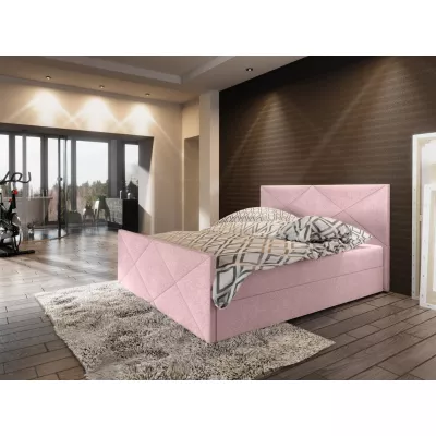 Boxspringová manželská posteľ VASILISA COMFORT 4 - 160x200, ružová