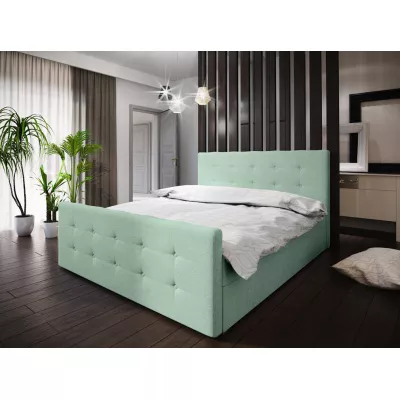 Boxspringová manželská posteľ VASILISA COMFORT 1 - 180x200, svetlo zelená