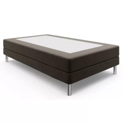 Jednolôžková posteľ s kovovými nôžkami HENRYK COMFORT 1 - 90x200, hnedá