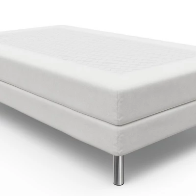 Jednolôžková posteľ s kovovými nôžkami HENRYK COMFORT 1 - 90x200, béžová