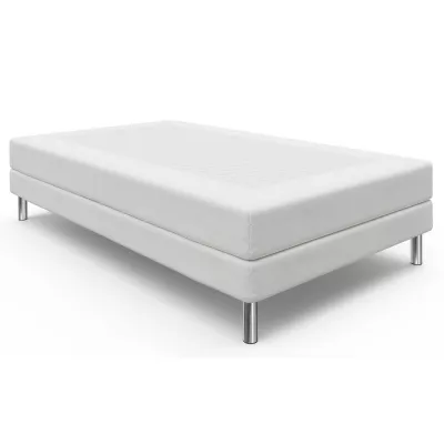 Jednolôžková posteľ s kovovými nôžkami HENRYK COMFORT 1 - 90x200, béžová