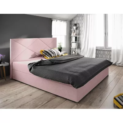 Manželská posteľ s úložným priestorom STIG COMFORT 4 - 180x200, ružová