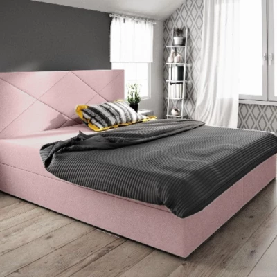 Manželská posteľ s úložným priestorom STIG COMFORT 4 - 160x200, ružová