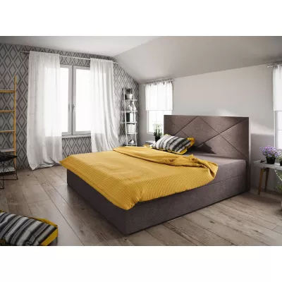 Manželská posteľ s úložným priestorom STIG COMFORT 4 - 140x200, hnedá