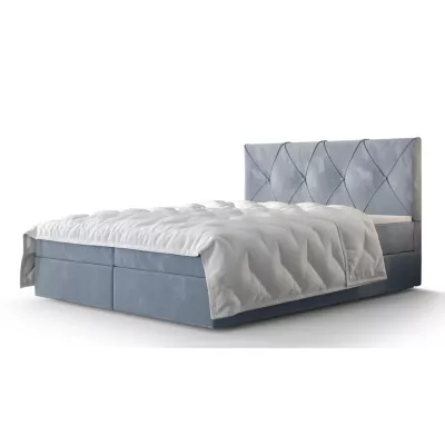 Hotelová posteľ s úložným priestorom LILIEN COMFORT - 160x200, modrá