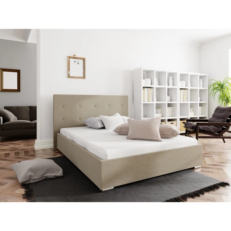 Manželská posteľ s úložným priestorom FLEK 1 - 160x200, béžová