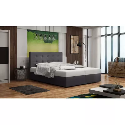 Čalúnená posteľ s úložným priestorom DELILAH 1 COMFORT - 160x200, šedá