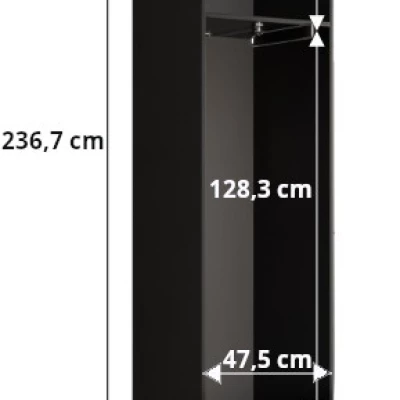 Predsieňová skriňa SAVELA 2 - 50 cm, biela