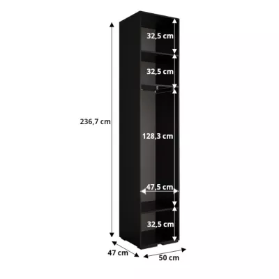 Predsieňová skriňa SAVELA 2 - 50 cm, biela