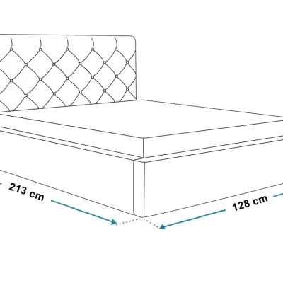 Čalúnená jednolôžková posteľ HANELE - 120x200, čierna