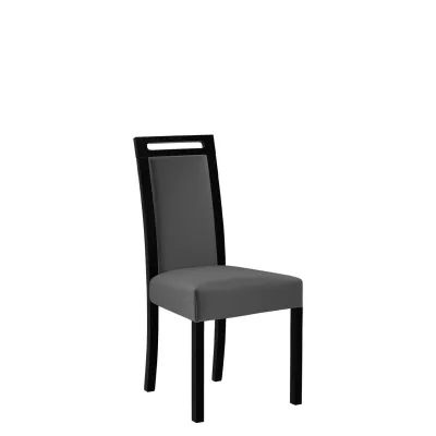 Čalúnená stolička do jedálne ENELI 5 - čierna / tmavá šedá