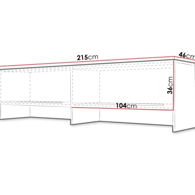 Nadstavba k horizontálnej sklápacej posteli 140x200 CELENA - šedá