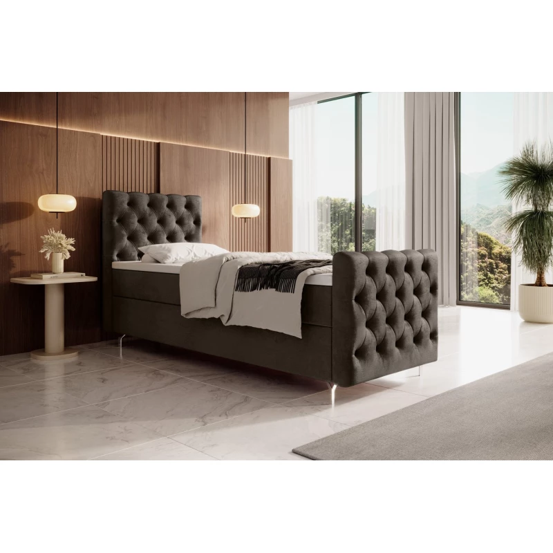 Čalúnená posteľ 80x200 ADRIA COMFORT PLUS - hnedá