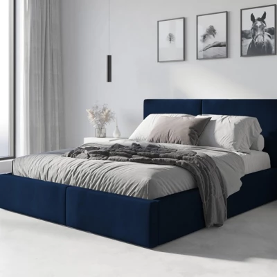 Manželská posteľ 140x200 JOSKA - modrá