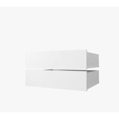 Set 2 šuplíkov do skrine 100 cm UNIS - biely