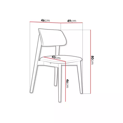 Čalúnená stolička do kuchyne CIBOLO 1 - buk / smotanová