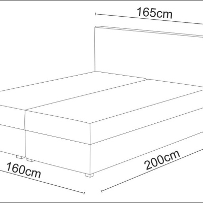 Elegantní boxspring STIG II.