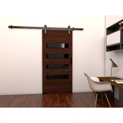 Posuvné interiérové dvere BUSHLAND 6 - 96 cm, wenge