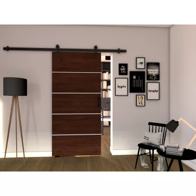 Posuvné interiérové dvere BUSHLAND 2 - 96 cm, wenge